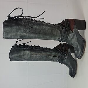 Freebird By Steven Coal Tall Lace-up Women's Boots